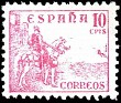 Spain 1937 Cid & Isabella 10 CTS Red Edifil 818. España 818. Uploaded by susofe